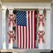 2 Pcs Large Patriotic Wreath Bow Decor, 4th of July (Multicolored)